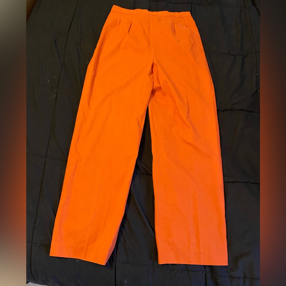 Orange cigarette pants 28 in waist